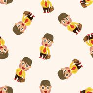 Office workers seamless pattern N43