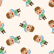 Office workers seamless pattern N45