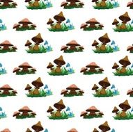 Mushrooms pattern N2