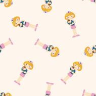 nurse seamless pattern N4