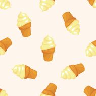 ice cream cartoon seamless pattern N2