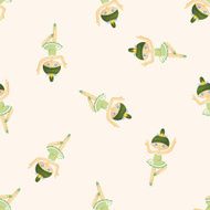 ballet dancer seamless pattern N2