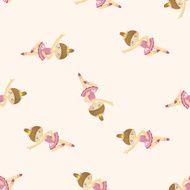 ballet dancer seamless pattern N3
