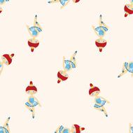 ballet dancer seamless pattern N5