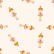 ballet dancer seamless pattern N7