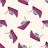 Transportation boat seamless pattern N7
