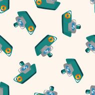 Transportation boat seamless pattern N10