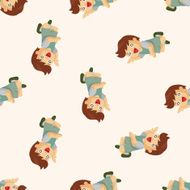 jumping person seamless pattern N2