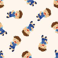 jumping person seamless pattern N5