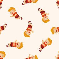 jumping person seamless pattern N6