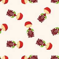 Chinese New Year Chinese steamed sponge cake mea seamless pattern