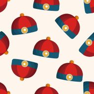 Chinese hat seamless pattern