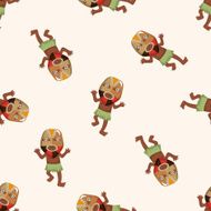 Aborigines seamless pattern