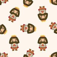 Royal theme king seamless pattern