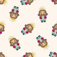 Royal theme king seamless pattern N2