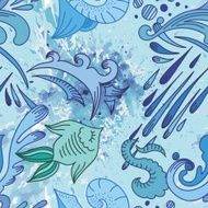 Water Sketch Pattern N2