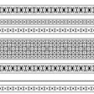 seamless pattern with black lace N2
