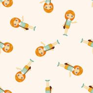 Office workers seamless pattern N48