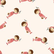 Office workers seamless pattern N49