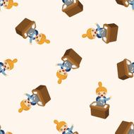 Office workers seamless pattern N50