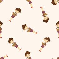 Office workers seamless pattern N54