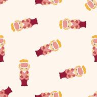 Medieval character cartoon seamless pattern
