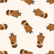 detective seamless pattern N4