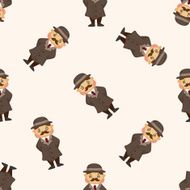 detective seamless pattern N7