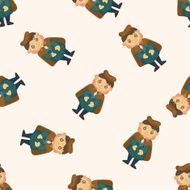 detective seamless pattern N8