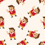 Office workers seamless pattern N59