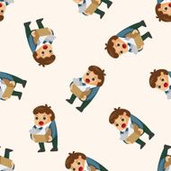 Office workers seamless pattern N63