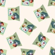 Office workers seamless pattern N65