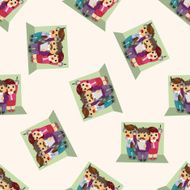 Office workers seamless pattern N66