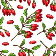 background with goji berries