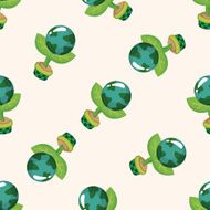 Environmental protection concept Protect our env seamless pattern