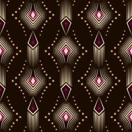 Seamless beautiful antique art deco pattern ornament N3