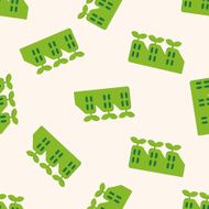 Environmental protection concept The factory do seamless pattern