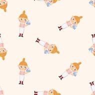 waitress seamless pattern