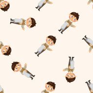 waiter seamless pattern