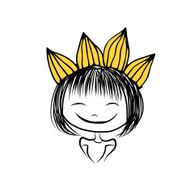 Girls princess with crown on head for your design N7