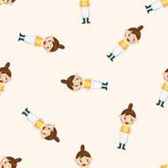 waitress seamless pattern N3