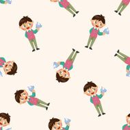 waiter seamless pattern N3