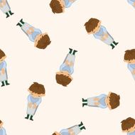waiter seamless pattern N4