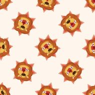 animal lion cartoon seamless pattern
