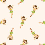 jumping person seamless pattern N11