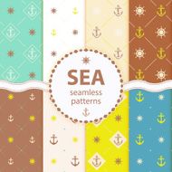 seamless patterns Vector aqua background Set wallpaper N3