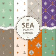 seamless patterns Vector aqua background Set wallpaper N5