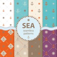 seamless patterns Vector aqua background Set wallpaper N6