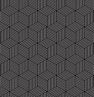 cube grid pattern of slim lines