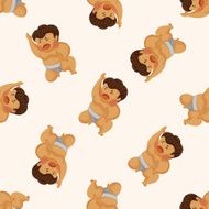 Sumo seamless pattern N5